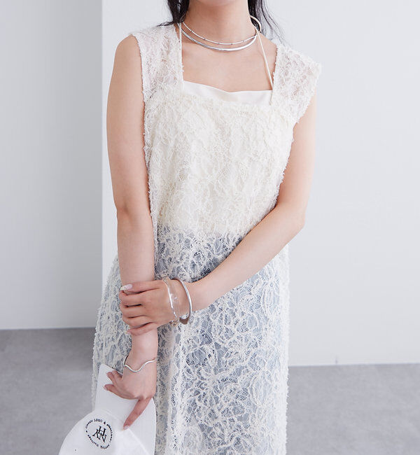  「レースタンクワンピース」|ワンピース|