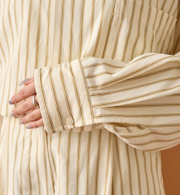  「ストライプショートシャツ」|シャツ・ブラウス|