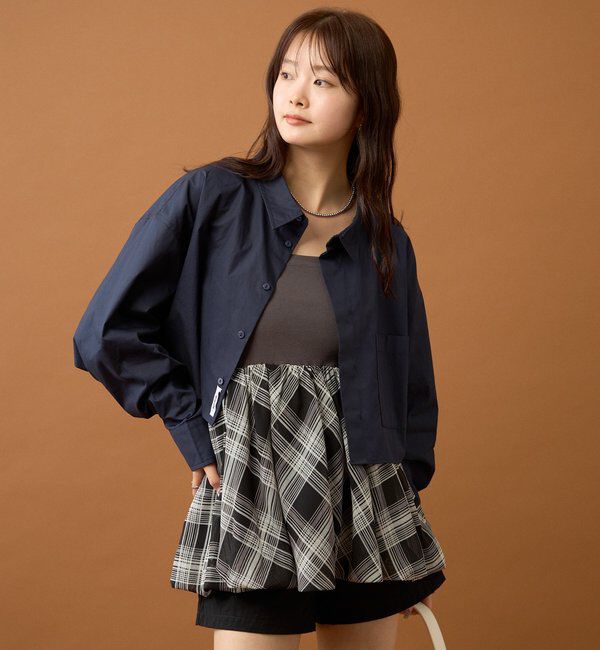  「ストライプショートシャツ」|シャツ・ブラウス|