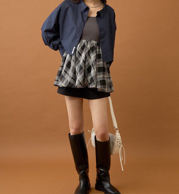  「ストライプショートシャツ」|シャツ・ブラウス|