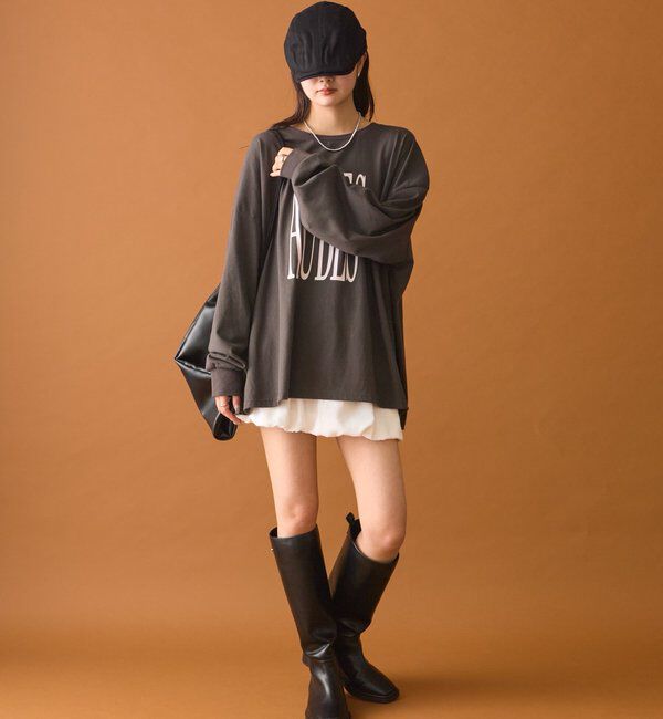  「BIGロゴロングTシャツ」|Tシャツ・カットソー|