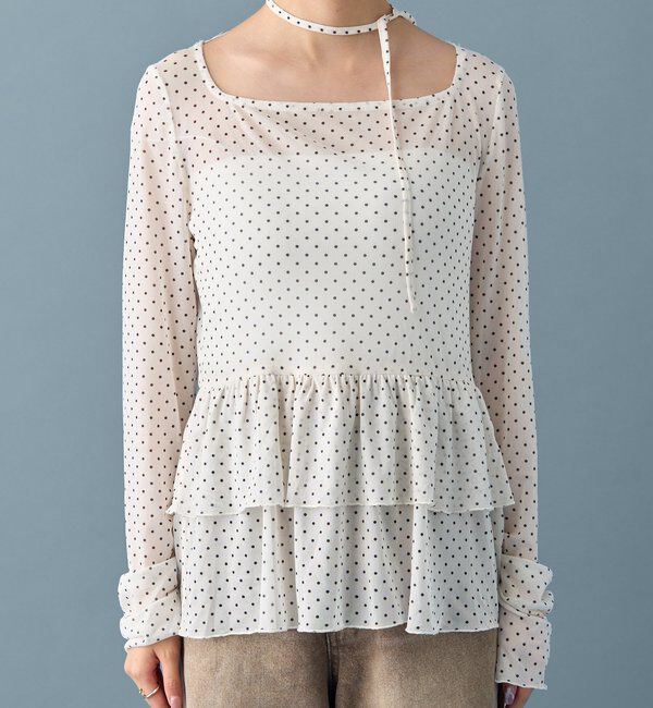  「ドットティアードプルオーバー」|Tシャツ・カットソー|