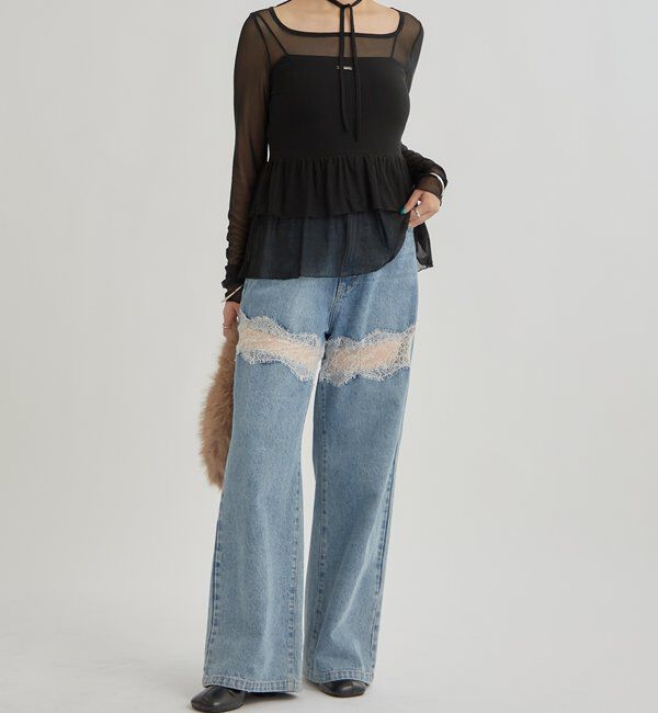  「ドットティアードプルオーバー」|Tシャツ・カットソー|