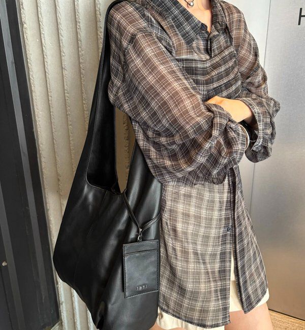  「loti ポーチ付きスウェードトート」|トートバッグ|