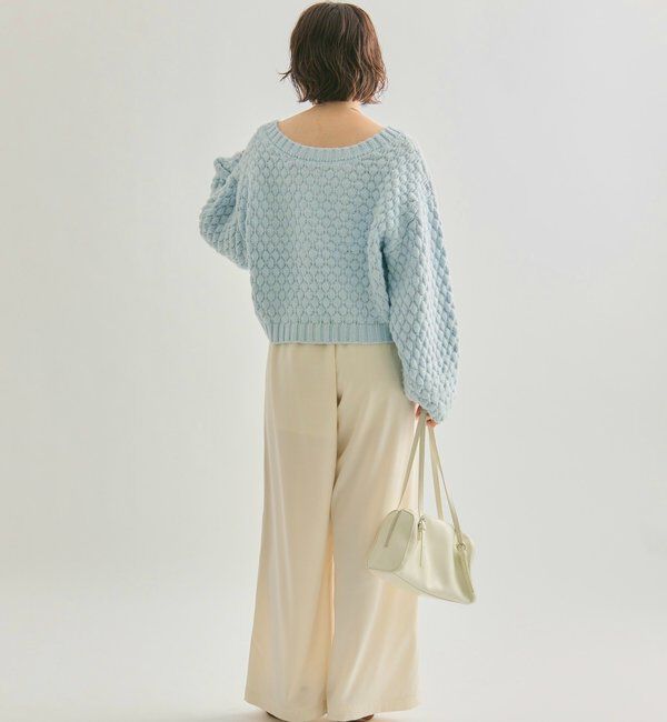  「【オールシーズン対応/WEB限定アイボリー】フリルイージーパンツ」|チノ|