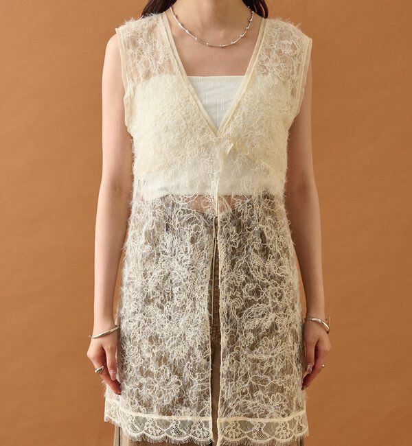  「シャギーレース タンクチュニック」|シャツ・ブラウス|