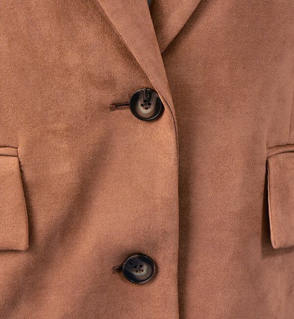  「フェイクスウェードジャケット」|テーラードジャケット|