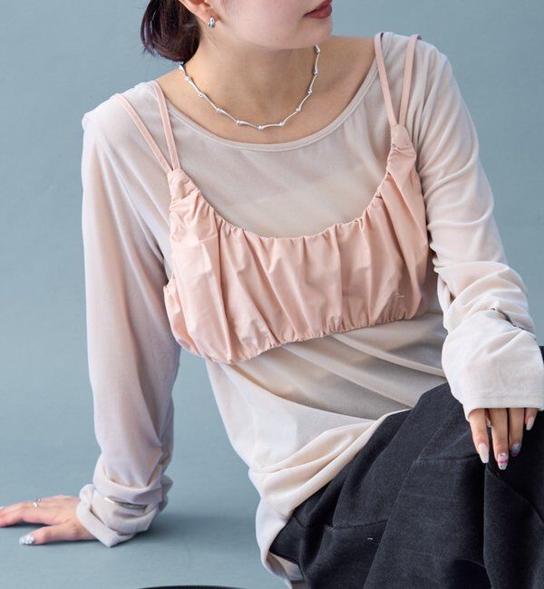  「ギャザービスチェ SETトップス」|Tシャツ・カットソー|