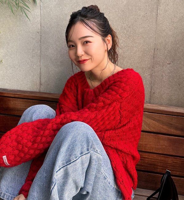  「ポコポコニットカーディガン」|カーディガン|