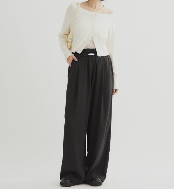  「クリアボタン カーディガン」|カーディガン|