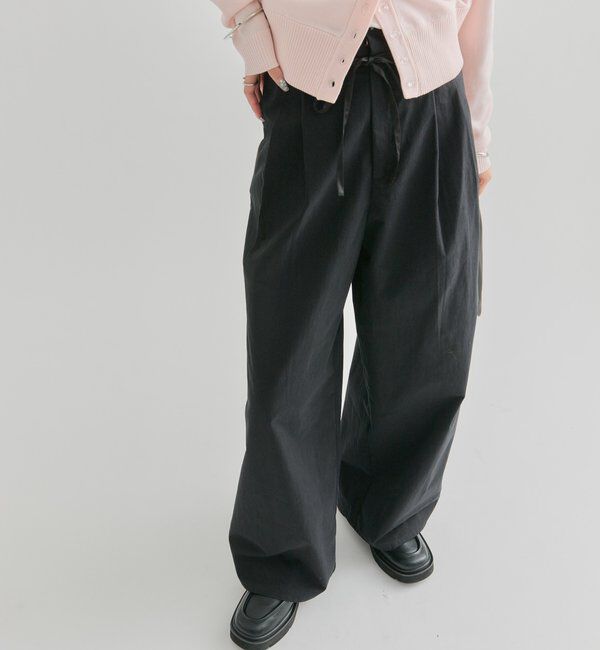  「サテンベルトパンツ」|チノ|