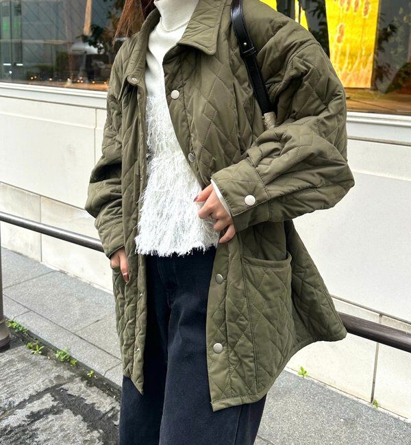  「襟付きキルティングジャケット」|その他|