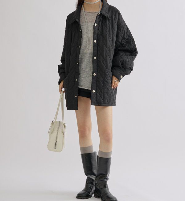  「襟付きキルティングジャケット」|その他|