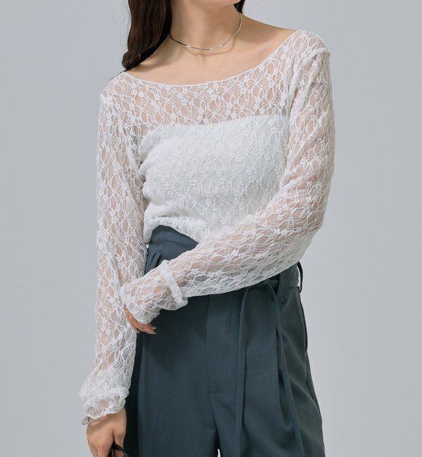  「レースプルオーバー」|Tシャツ・カットソー|