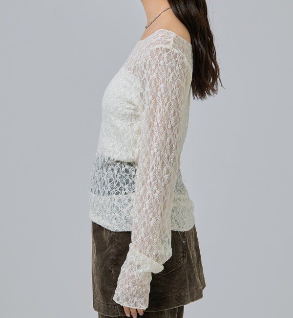  「レースプルオーバー」|Tシャツ・カットソー|