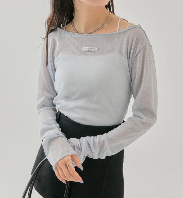  「ラメシアープルオーバー」|Tシャツ・カットソー|