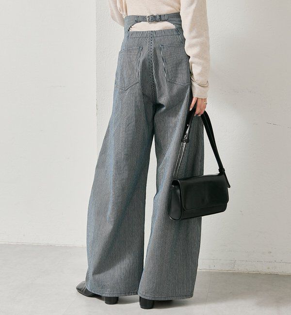  「【バックスタイルがポイント！新色ネイビー】バックシャンカーブデニム」|デニム|