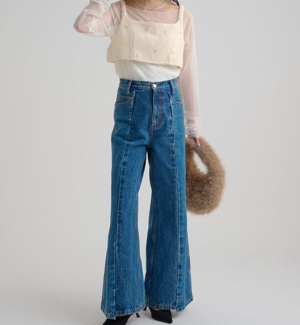  「ウールライク ビジュービスチェ」|シャツ・ブラウス|