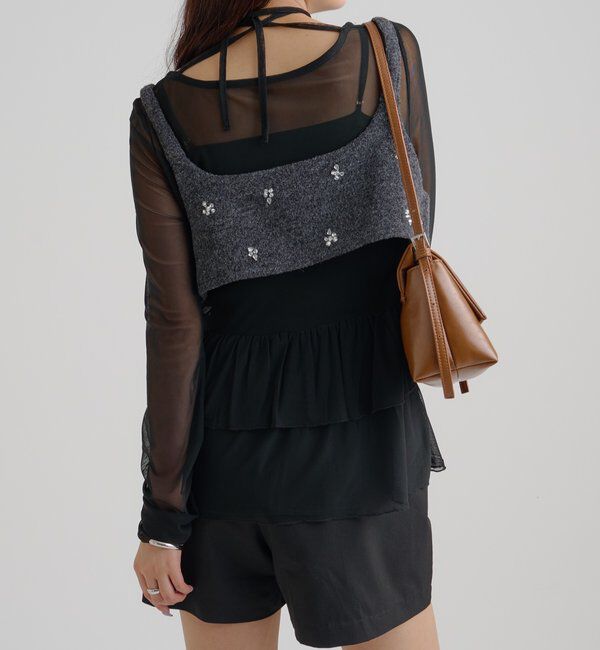  「ウールライク ビジュービスチェ」|シャツ・ブラウス|