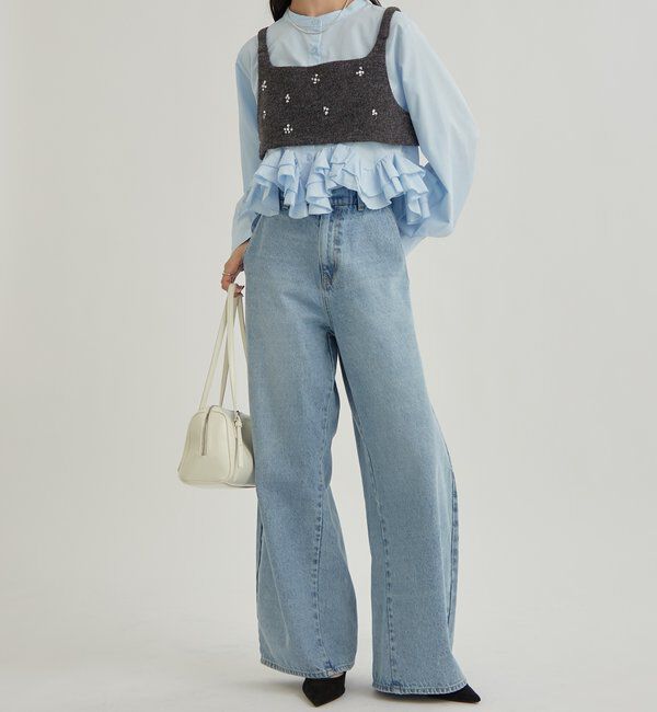  「ウェーブフリルブラウス」|シャツ・ブラウス|