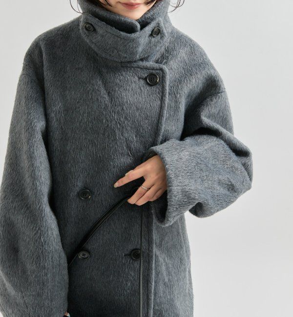  「ウール混 シャギーミドルコート」|その他|