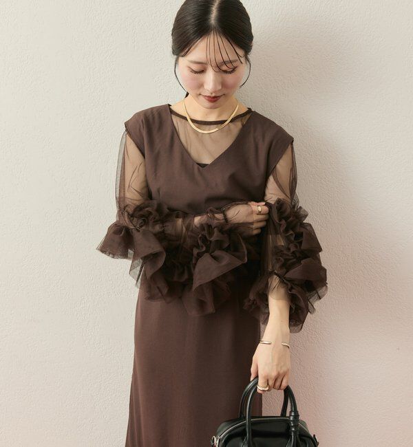 「【@____ri__125企画】ティアードフリルドレスSET」|ワンピース|