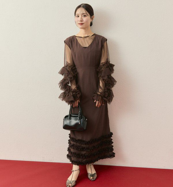  「【@____ri__125企画】ティアードフリルドレスSET」|ワンピース|