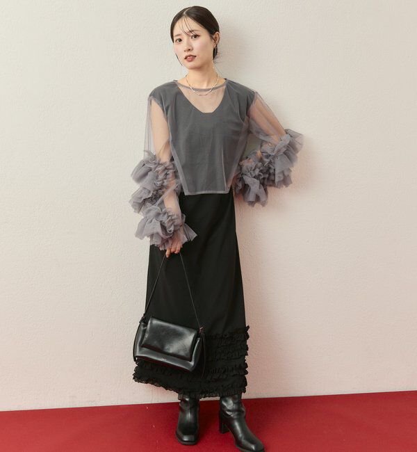  「【@____ri__125企画】ティアードフリルドレスSET」|ワンピース|