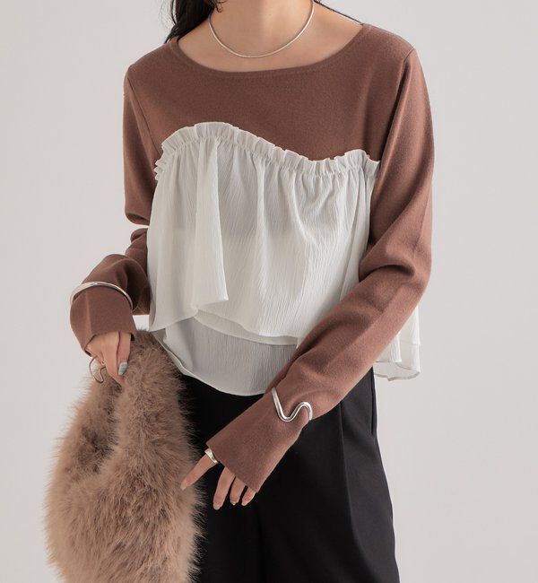  「ビスチェドッキングニット」|ニット・セーター|