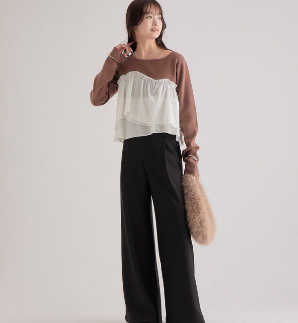  「ビスチェドッキングニット」|ニット・セーター|