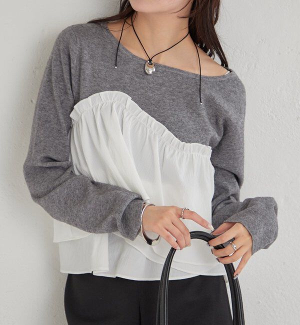  「ビスチェドッキングニット」|ニット・セーター|