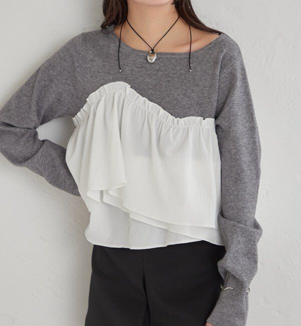  「ビスチェドッキングニット」|ニット・セーター|