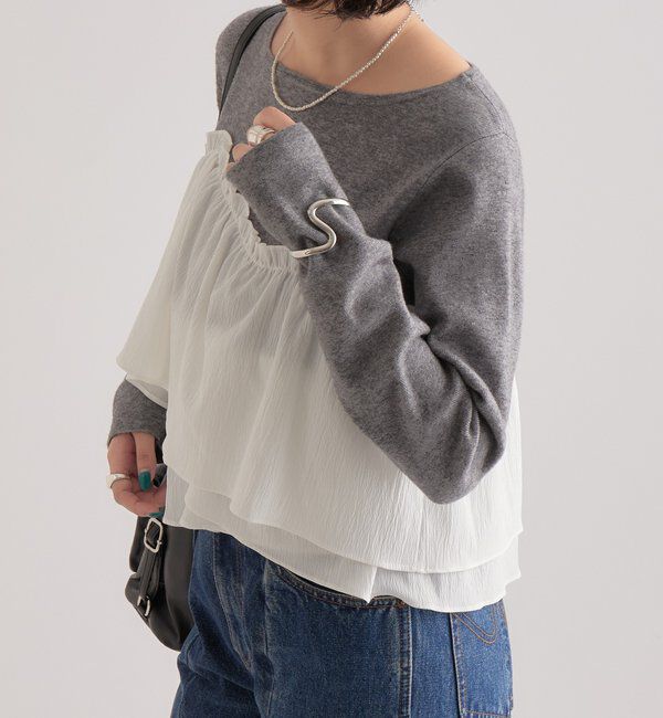  「ビスチェドッキングニット」|ニット・セーター|