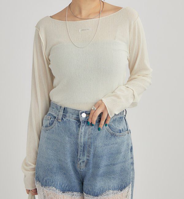  「2wayシアーロンT」|Tシャツ・カットソー|