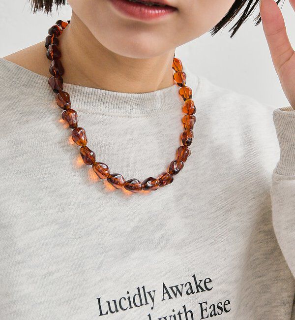  「クリアストーン ネックレス」|リング|