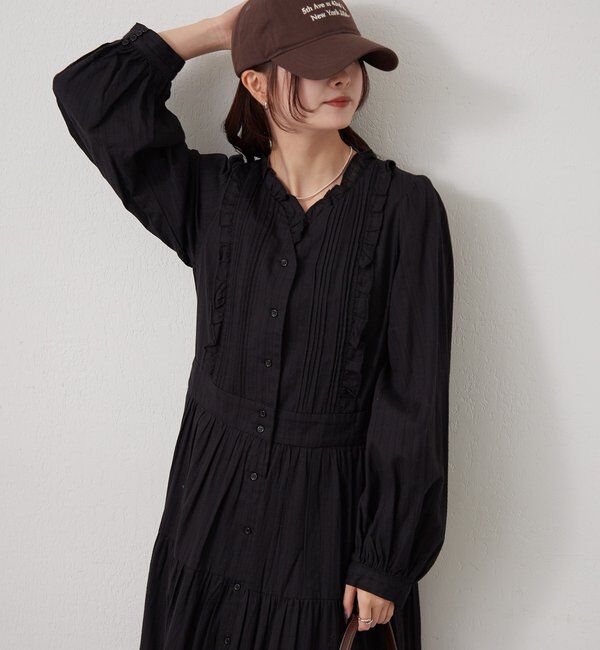  「コットンフリルワンピース」|ワンピース|