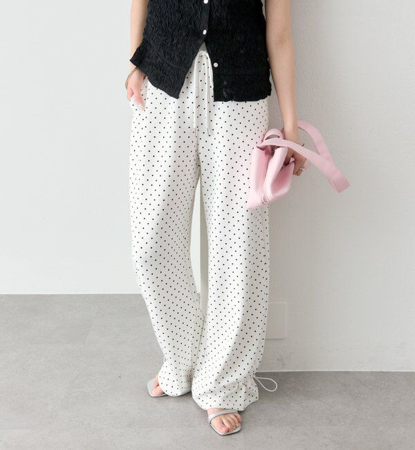  「裾ドロストスウェットパンツ」|チノ|