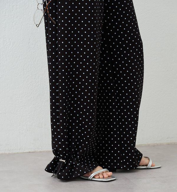  「裾ドロストスウェットパンツ」|チノ|