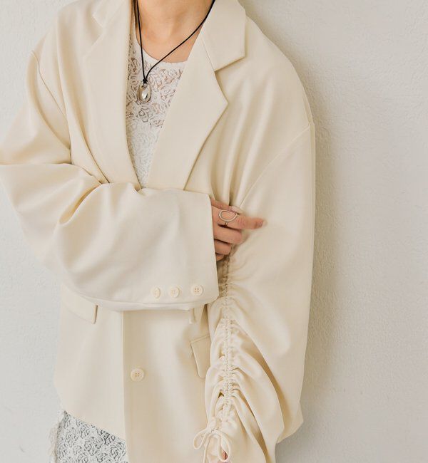  「ドロストスリーブテーラードジャケット」|テーラードジャケット|