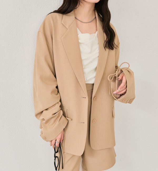  「ドロストスリーブテーラードジャケット」|テーラードジャケット|