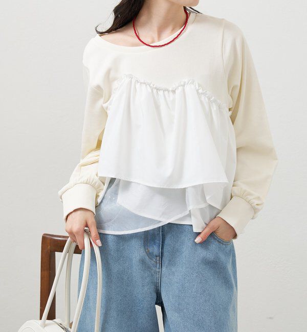  「ビスチェドッキングスウェット」|パーカー|