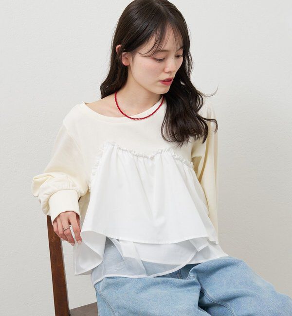  「ビスチェドッキングスウェット」|パーカー|