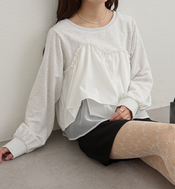  「ビスチェドッキングスウェット」|パーカー|