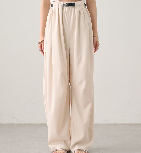  「ベルト付きボリュームスラックス」|チノ|