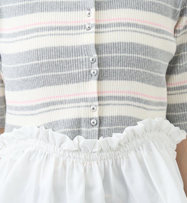  「ペプラム半袖ニット」|ニット・セーター|