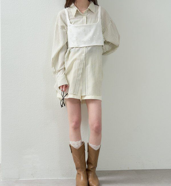  「シャイニースクエアビスチェ」|シャツ・ブラウス|