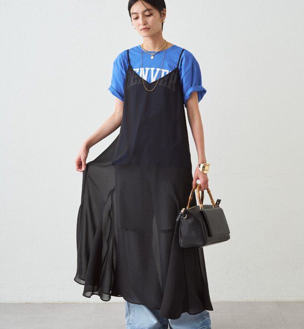  「シアーキャミワンピース」|ワンピース|