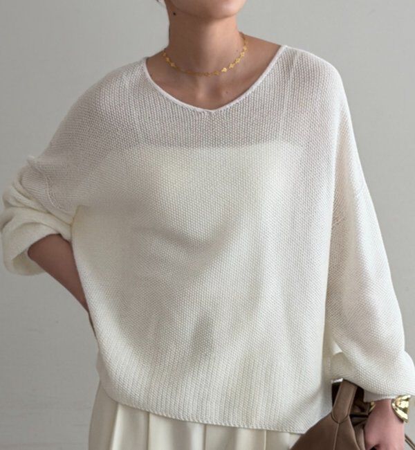  「2WAYギマコットンニット」|ニット・セーター|