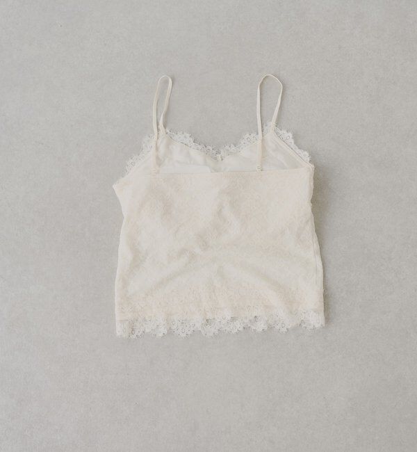  「カップ付き総レースキャミ」|キャミソール|