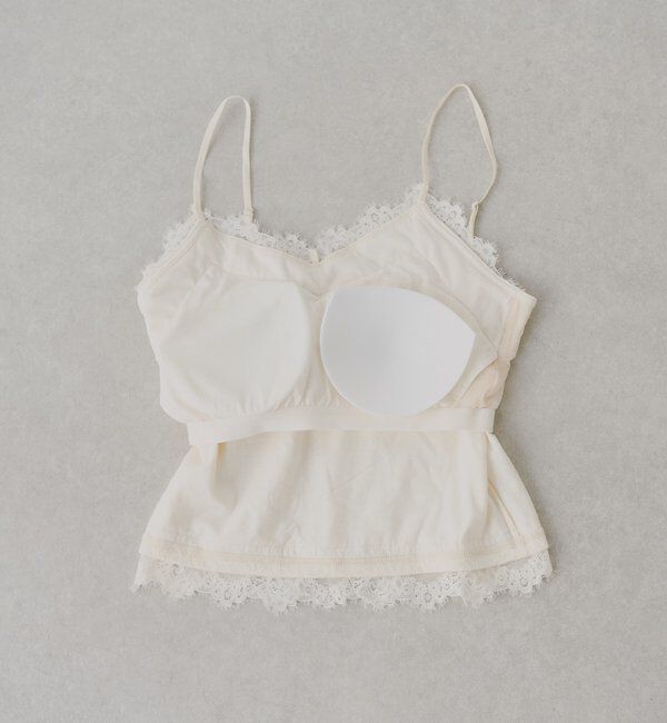  「カップ付き総レースキャミ」|キャミソール|
